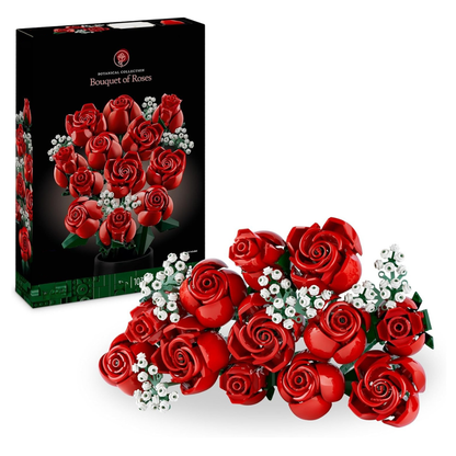 Eternal Red Roses Bouquet Block Set