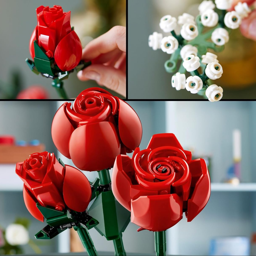 Eternal Red Roses Bouquet Block Set